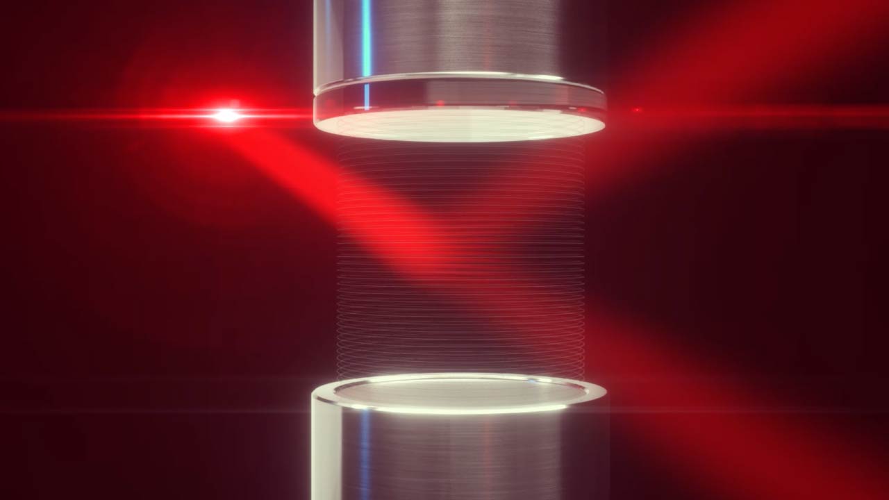 Lasers deflected using sound waves